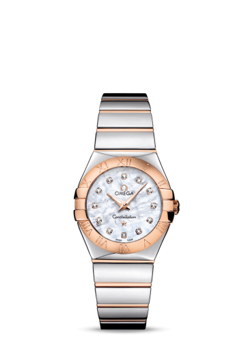 Omega Constellation Quartz 27 Polished Stainless Steel / Red Gold / MOP